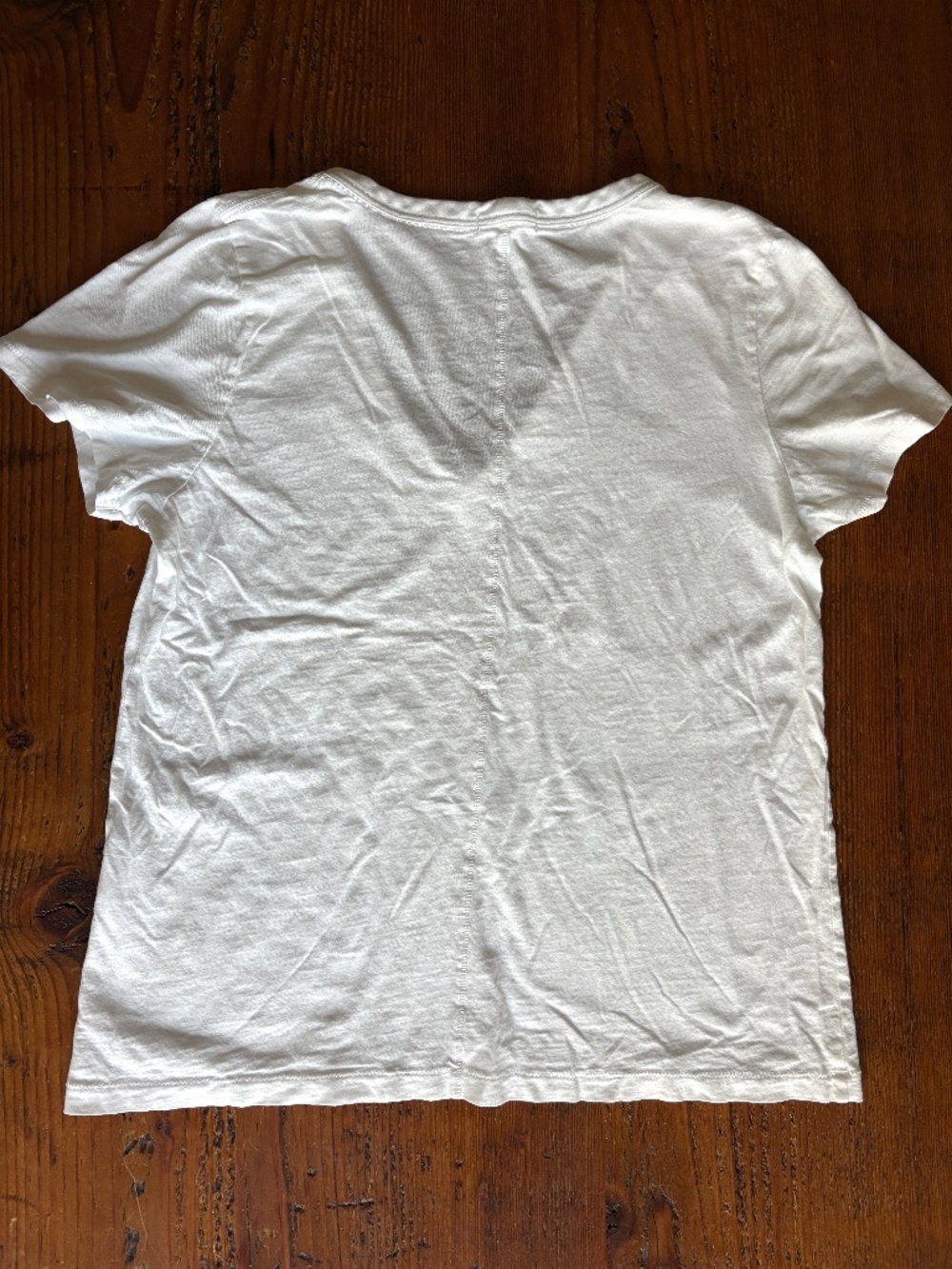 Rag & Bone 100% Organic Pima Cotton White V-Neck Short Sleeve T-Shirt Size Large - Picture 9 of 9